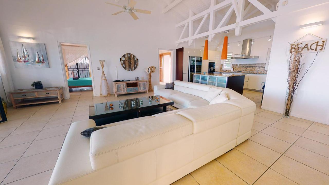 Villa Deluxe L'Hacienda Villa Vue Mer 180 Piscine Jacuzzi Proche Plage Marina Golf Pointe Des Chateaux Et Casino Jardin Clos Voyage Durable Saint-Francois  Esterno foto